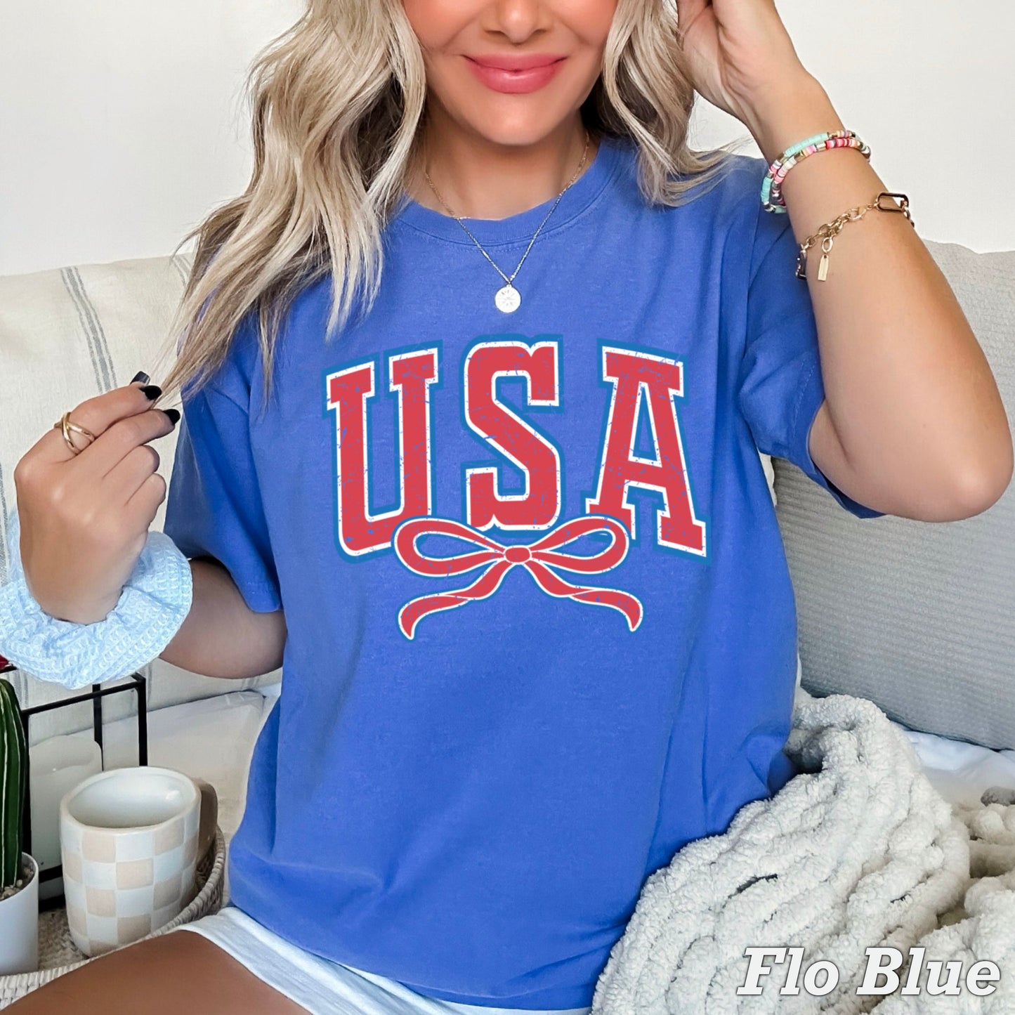 USA Coquette Comfort Color Graphic Tee