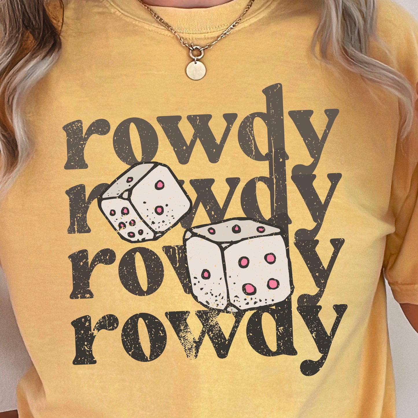 Rowdy Dice Comfort Color Graphic Tee