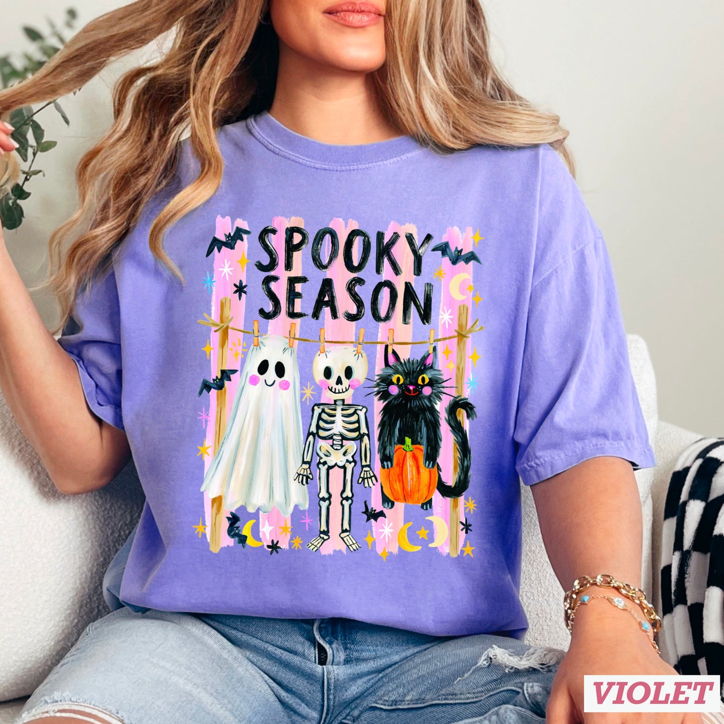 Spooky Season Halloween Comfort Color Graphic Tee