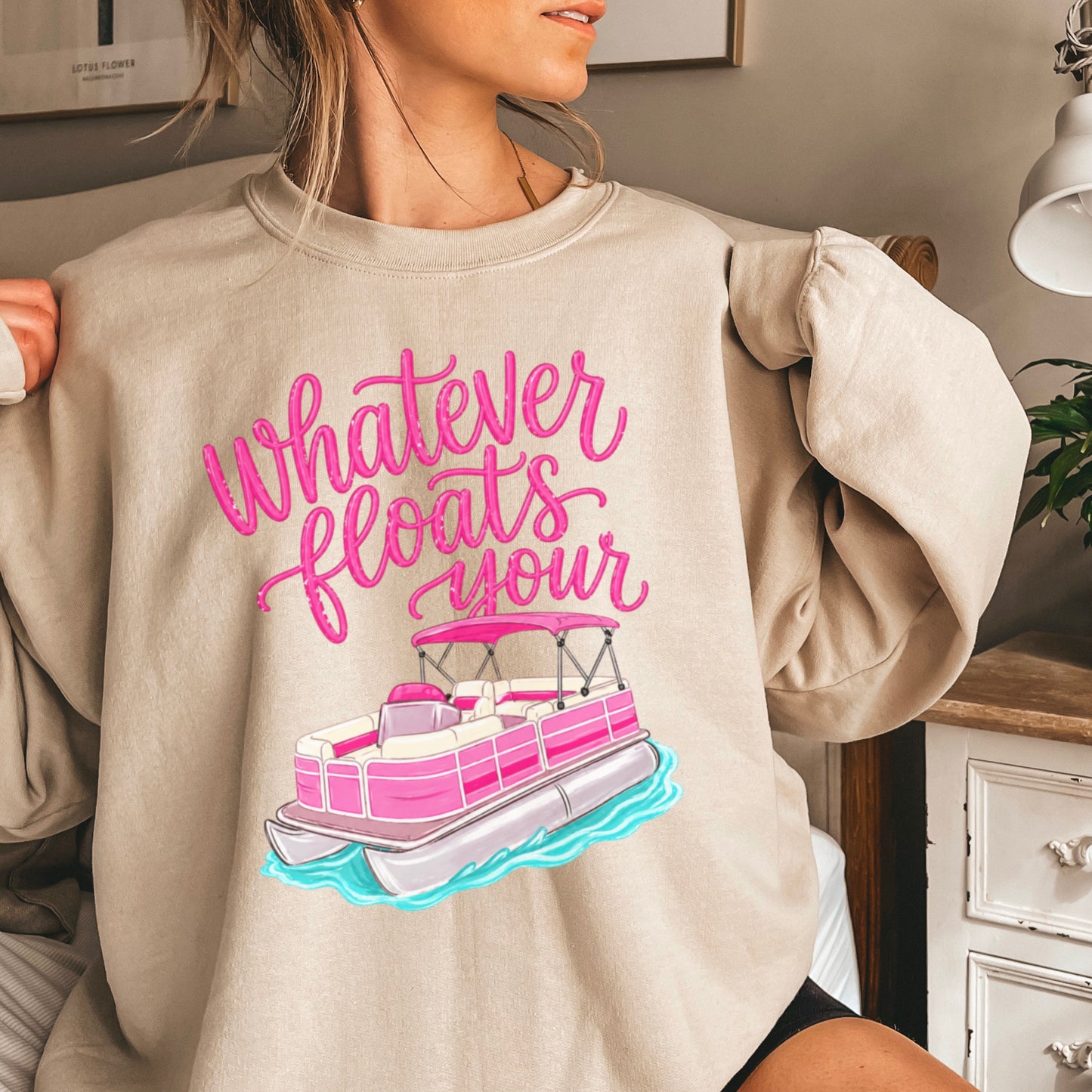 Whatever Floats Your Boat Crewneck Sweatshirt