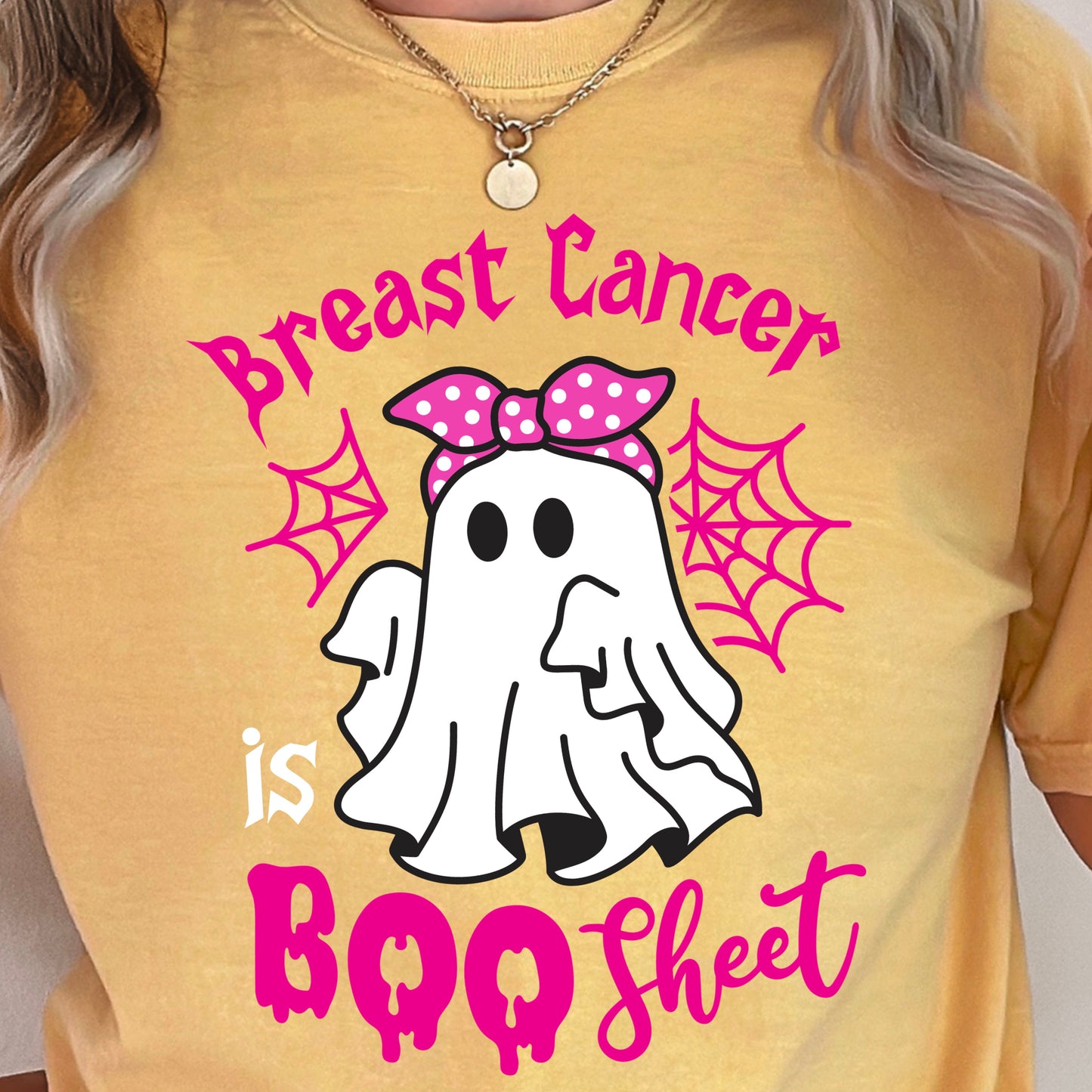 Breast Cancer Is Boo-Sheet Comfort Color Graphic Tee
