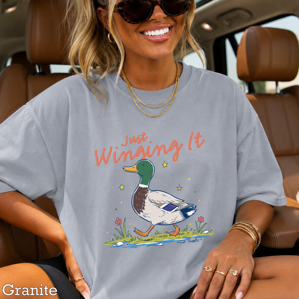 Just Winging It Comfort Color Graphic Tee
