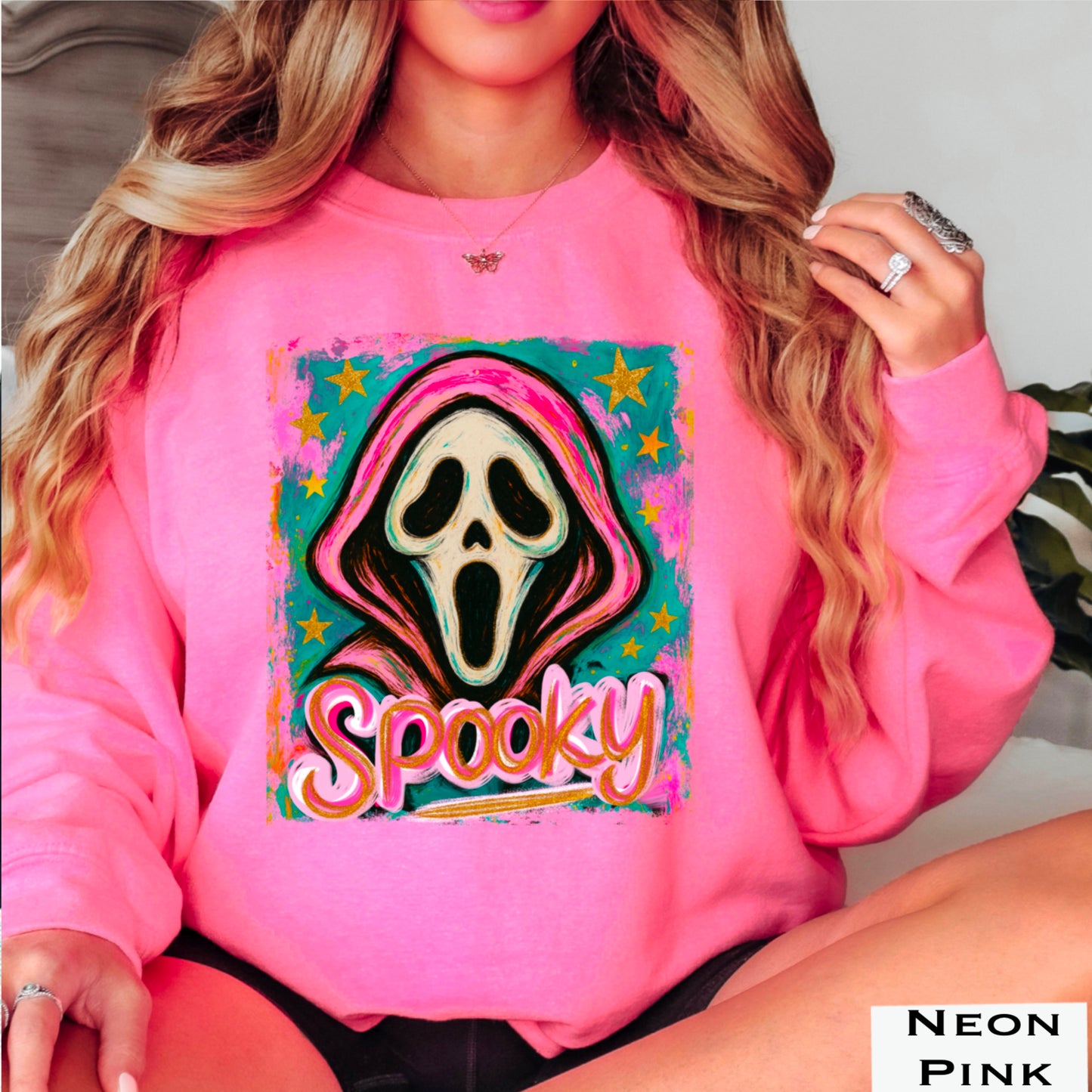 Spooky Floral Crewneck Sweatshirt