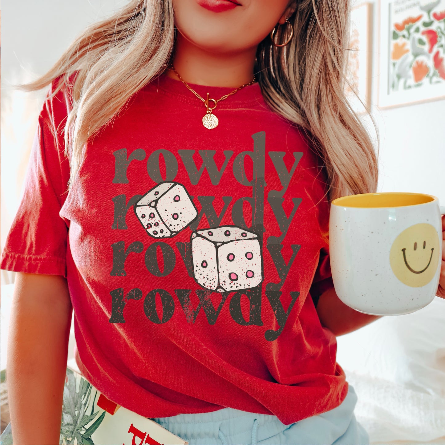 Rowdy Dice Comfort Color Graphic Tee