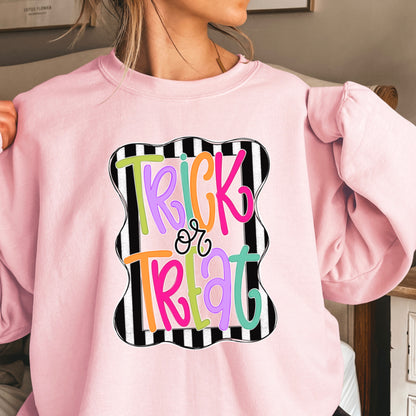 Trick Or Treat Halloween Crewneck Sweatshirt