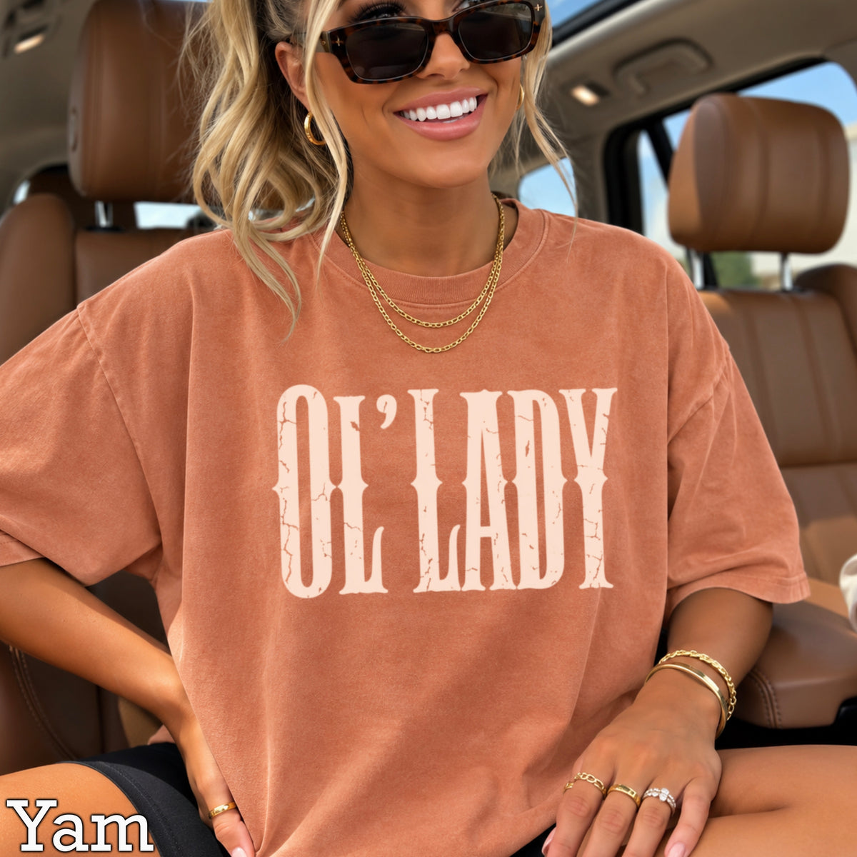 Ol’ Lady Comfort Color Graphic Tee