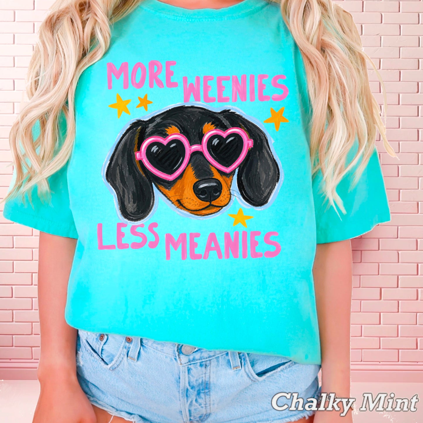 More Weenies Less Meanies Comfort Color Graphic Tee