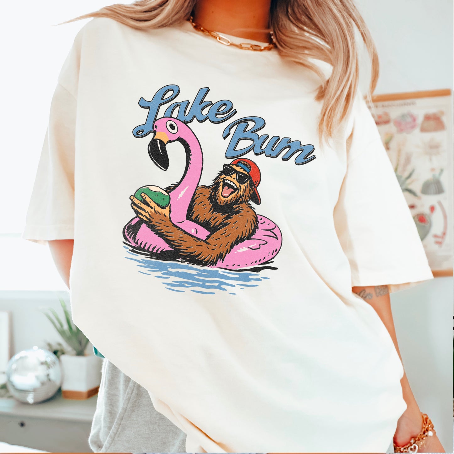 Lake Bum Comfort Color Graphic Tee