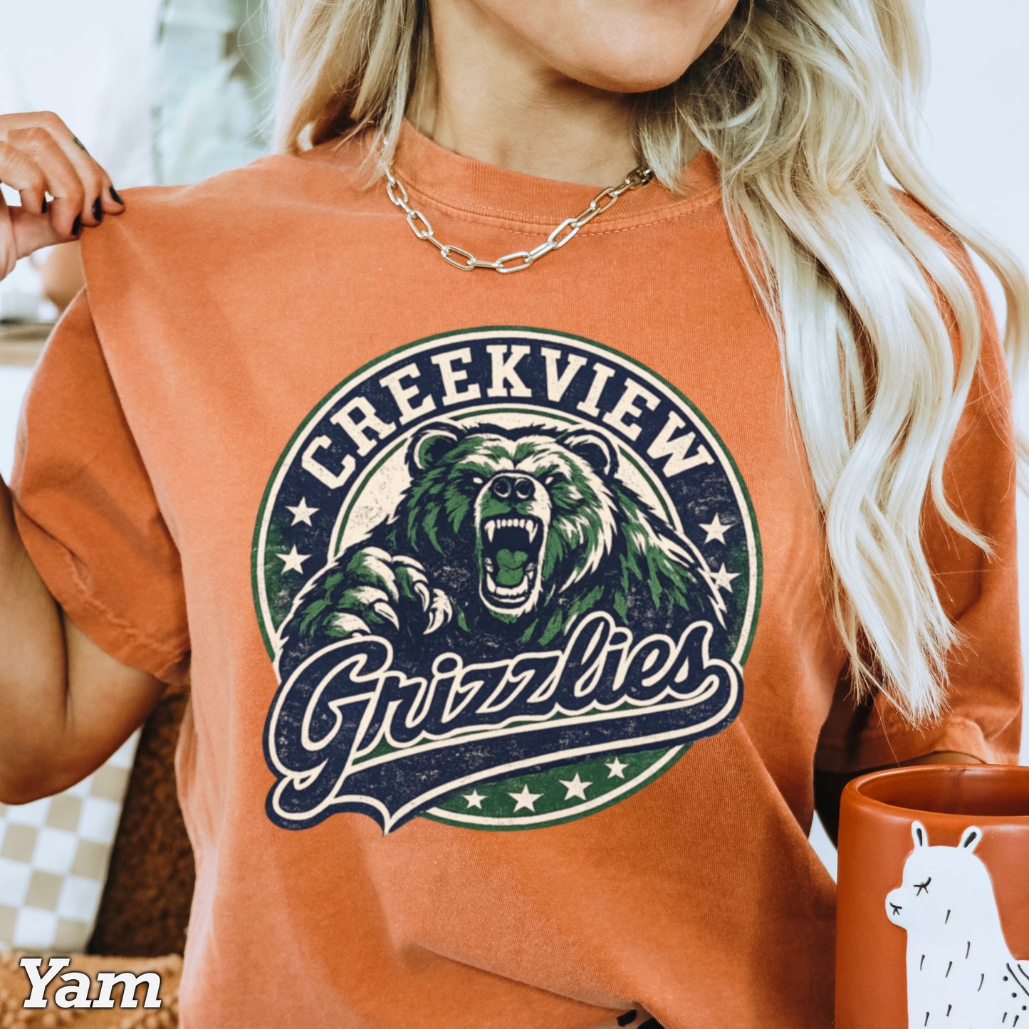 Creekview Grizzlies Comfort Color Graphic Tee