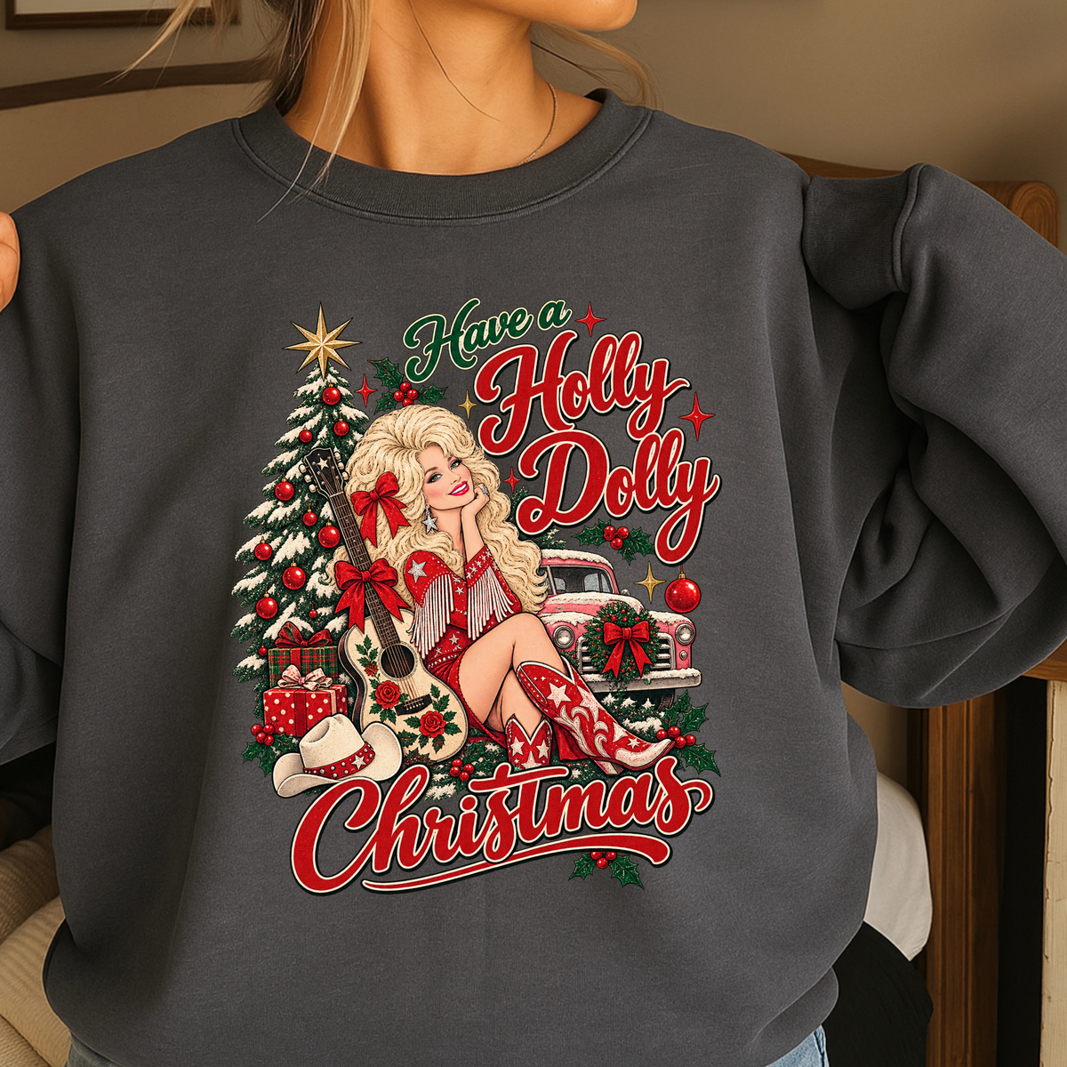 Have A Holly Christmas Crewneck Sweatshirt