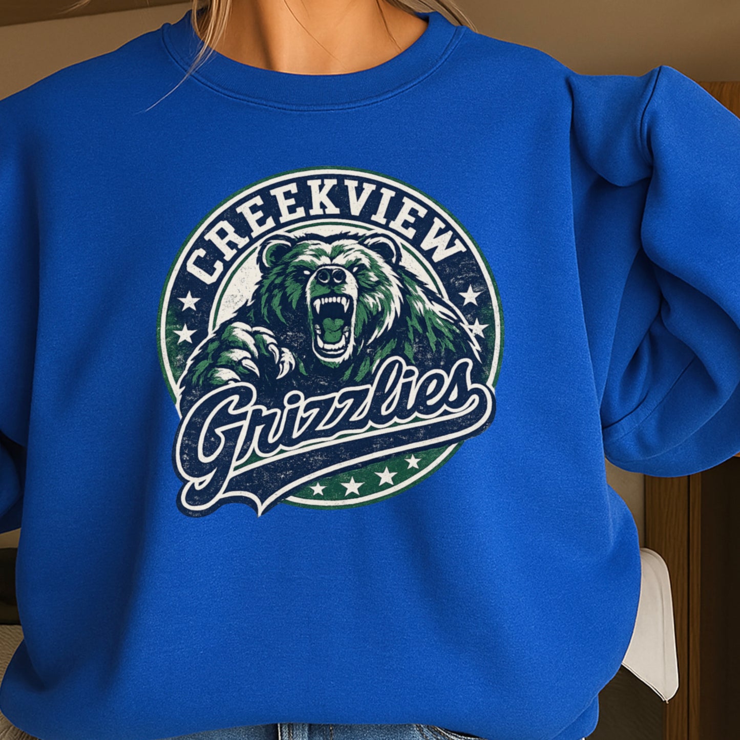 Creekview Grizzlies Crewneck Sweatshirt