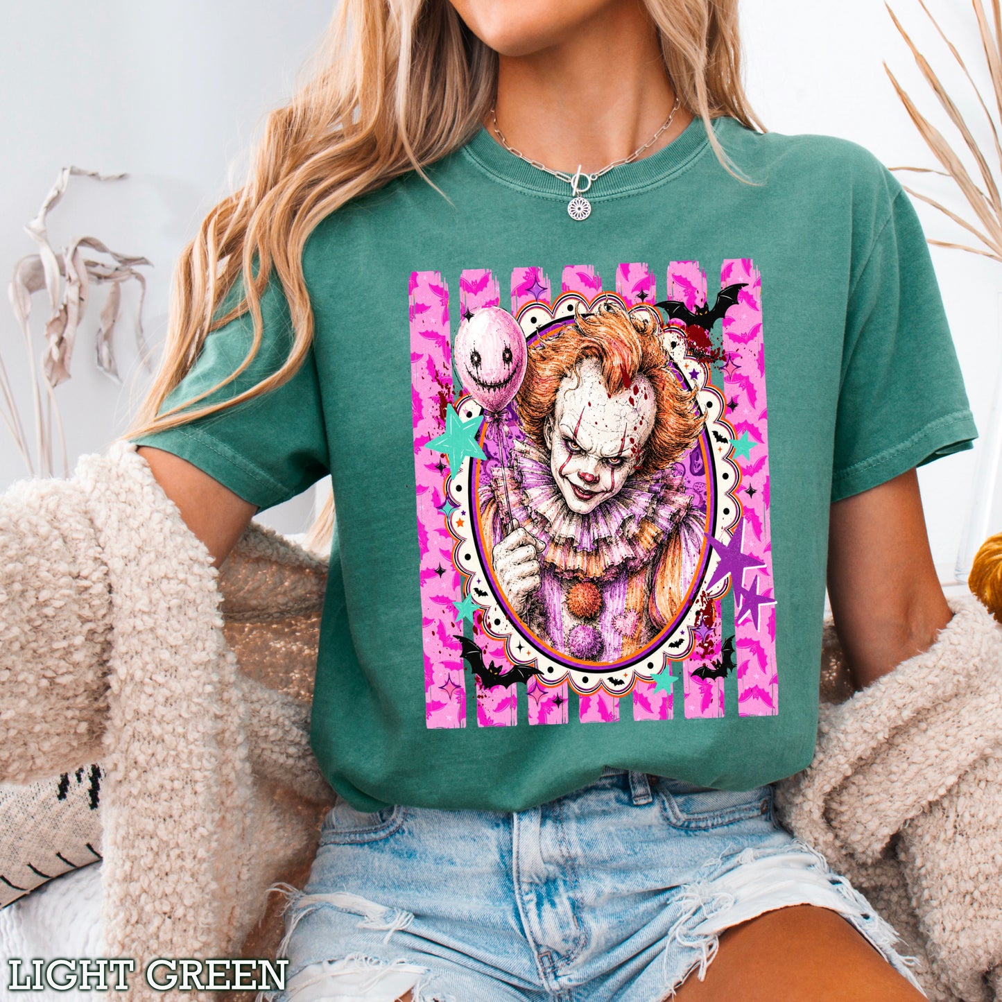 Horror Film Character Halloween Comfort Color Graphic Tee