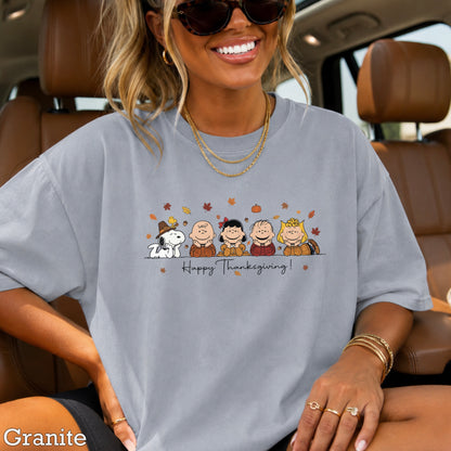 Happy Thanksgiving Comfort Color Graphic Tee