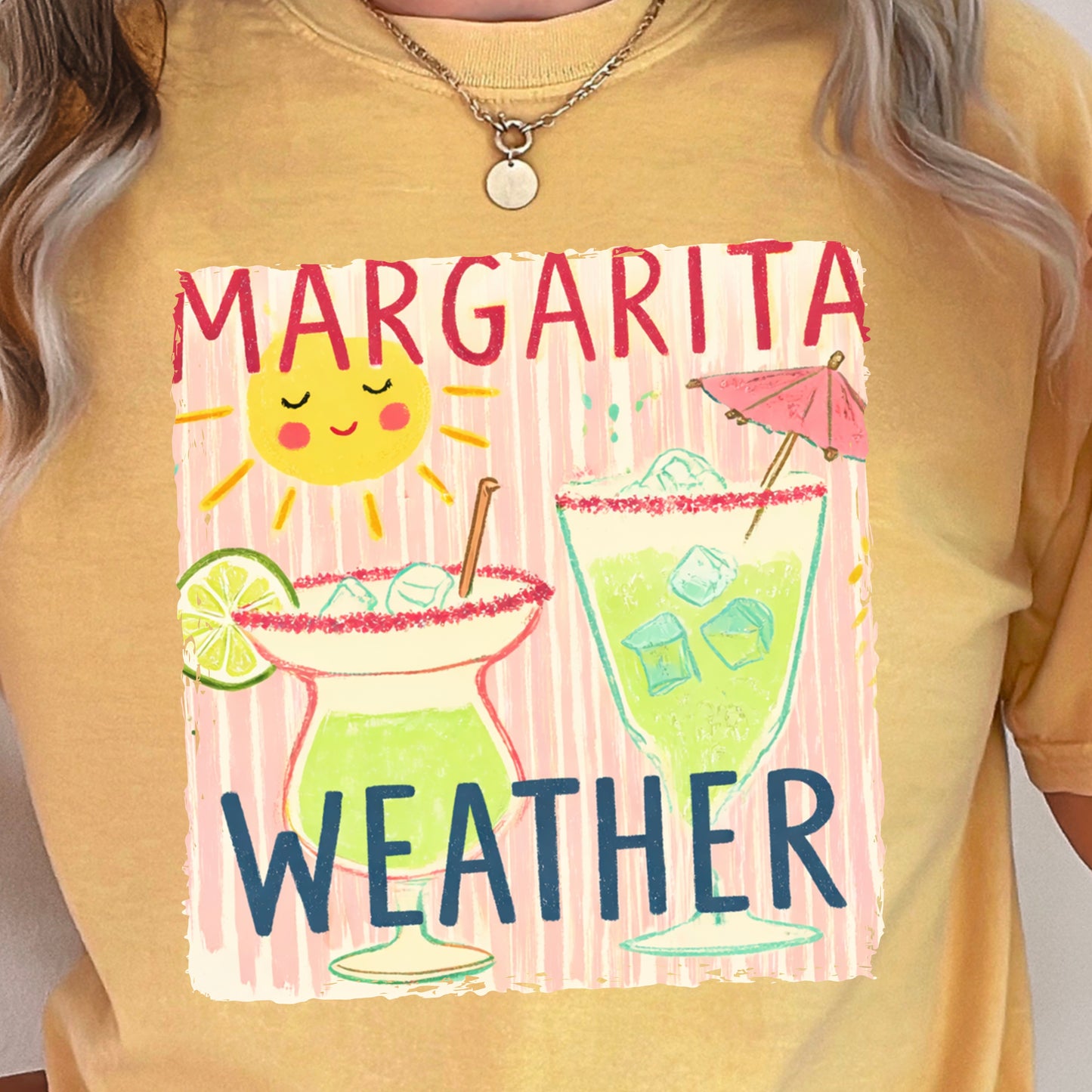 Margarita Weather Comfort Color Graphic Tee