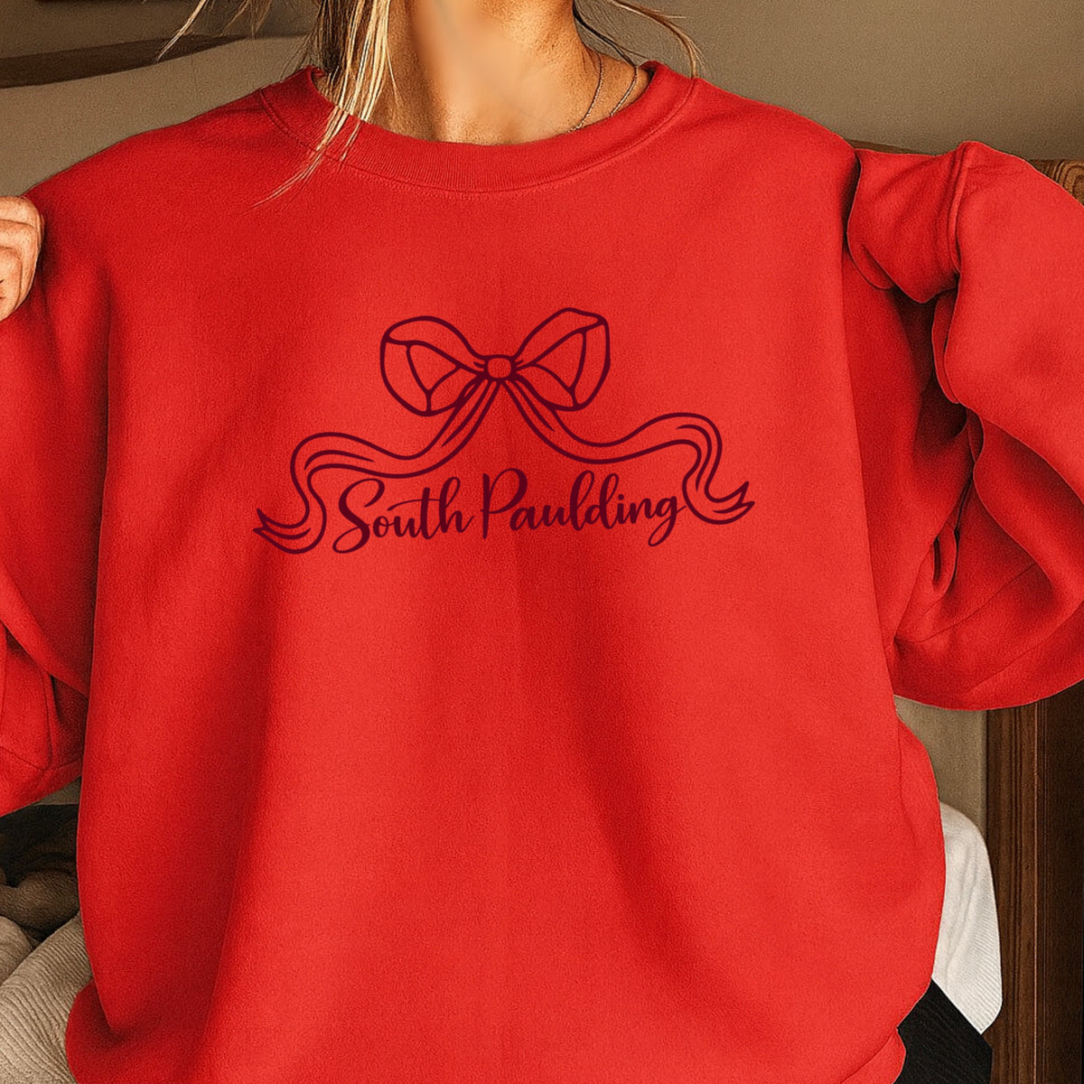 Spartans Coquette Bow Crewneck Sweatshirt