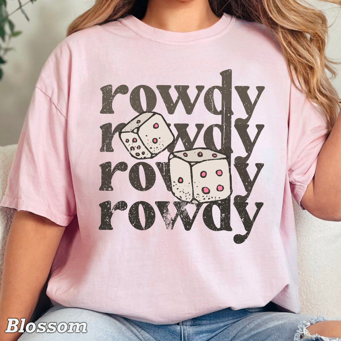 Rowdy Dice Comfort Color Graphic Tee