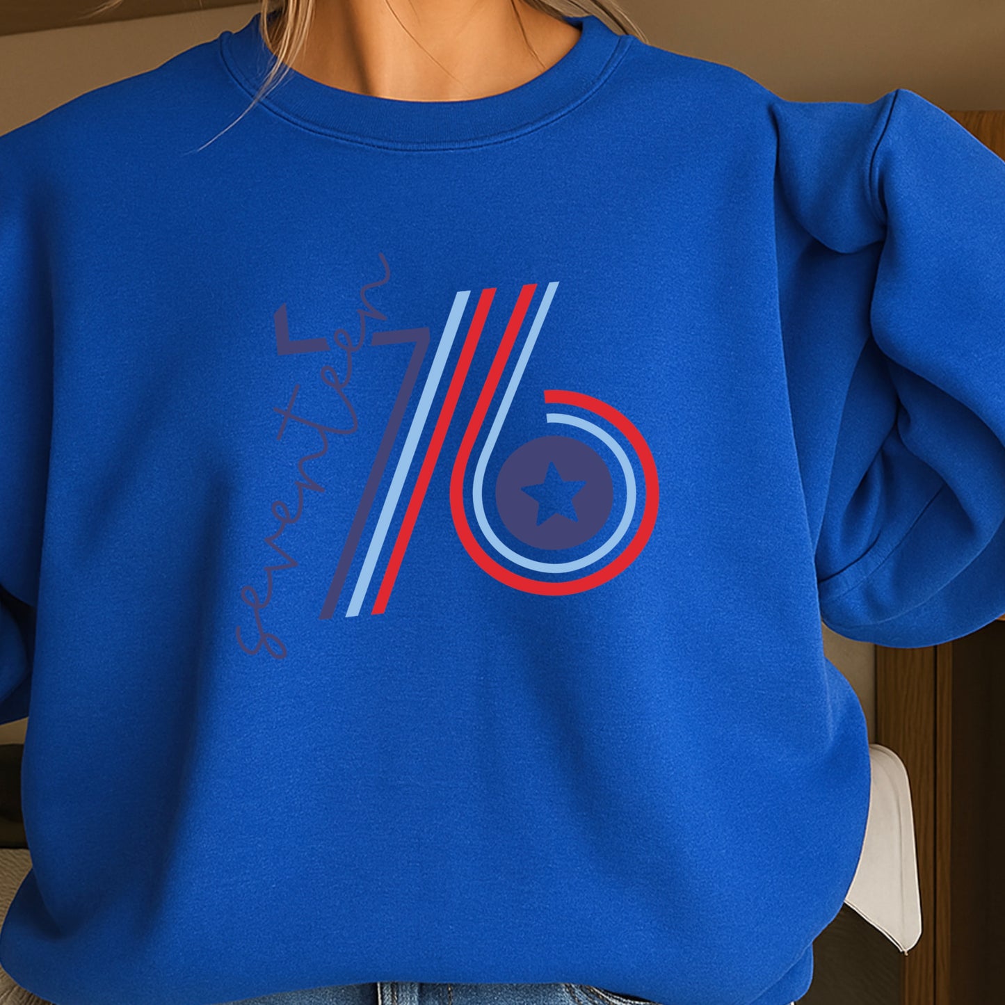 Retro 1776 Crewneck Sweatshirt