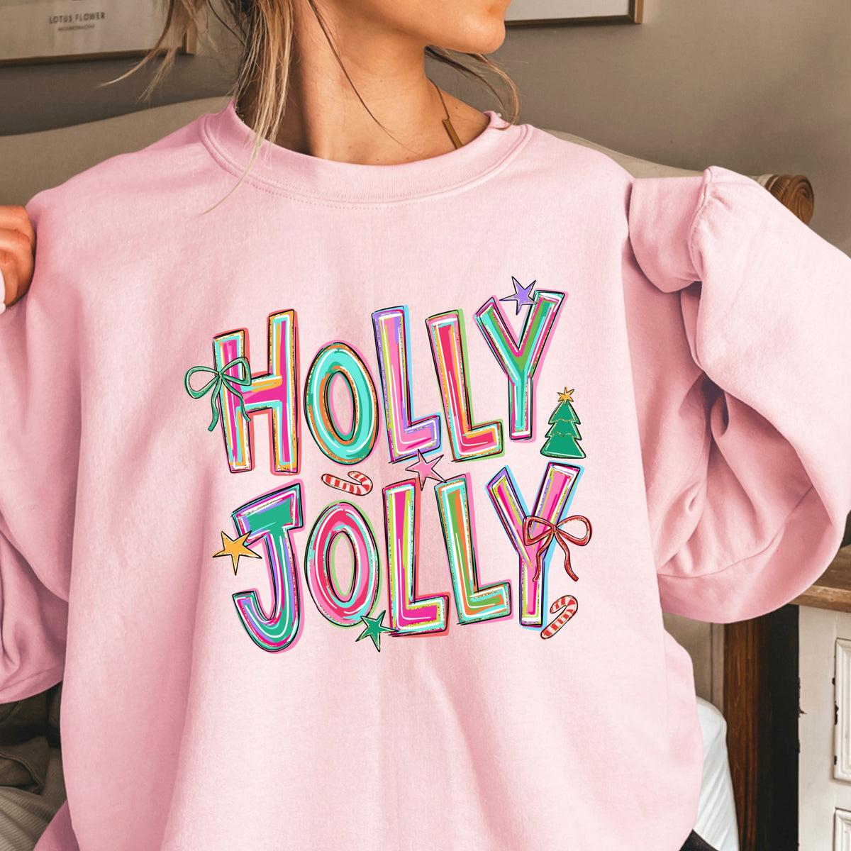 Holly Jolly Christmas Crewneck Sweatshirt