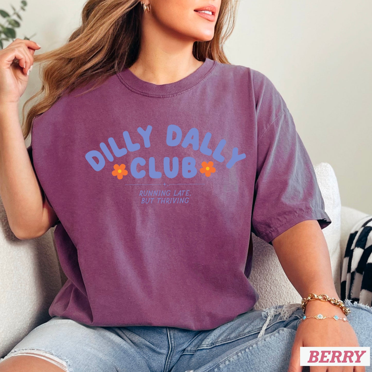 Dilly Dally Club Comfort Color Graphic Tee