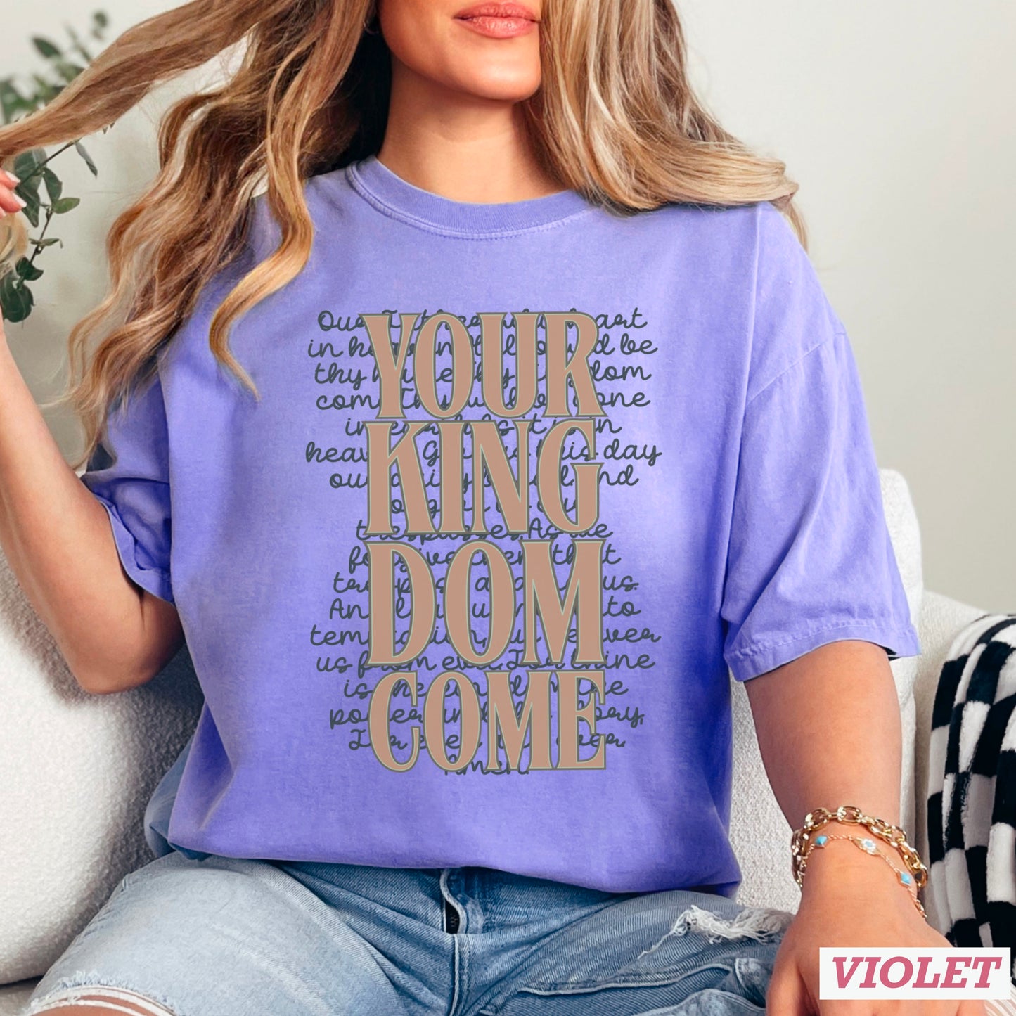 Your Kingdom Come Christian Comfort Color Graphic Tee
