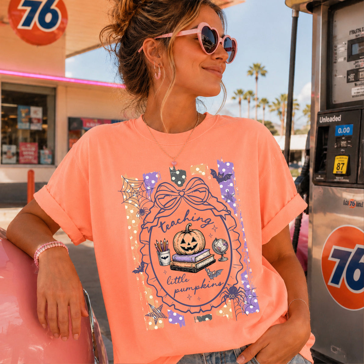 Teaching Little Pumpkins Comfort Color Graphic Tee