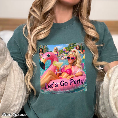 Let’s Go Party Comfort Color Graphic Tee