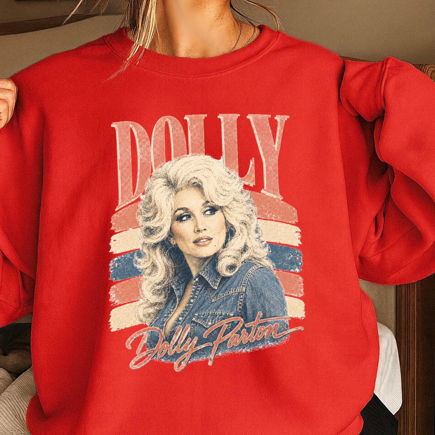 Retro Dolly Crewneck Sweatshirt