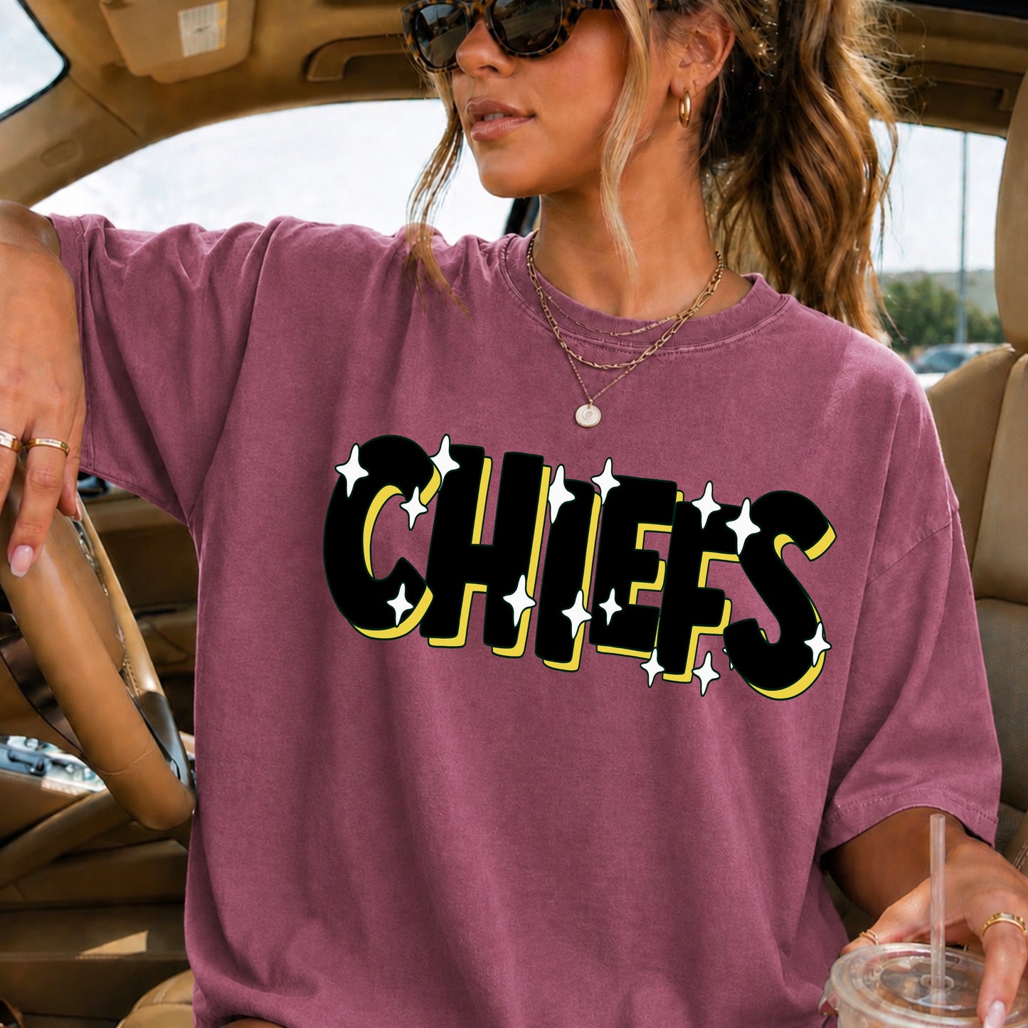 Chiefs  Comfort Color Graphic Tee