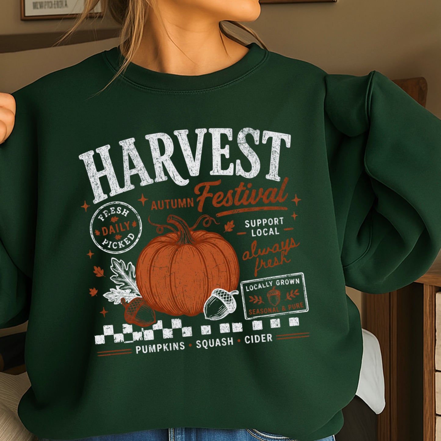 Harvest Festival Fall Crewneck Sweatshirt