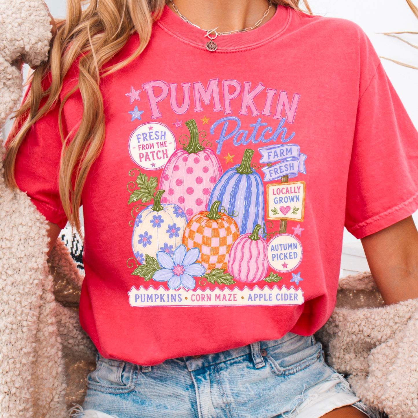Pumpkin Patch Comfort Color Graphic Tee