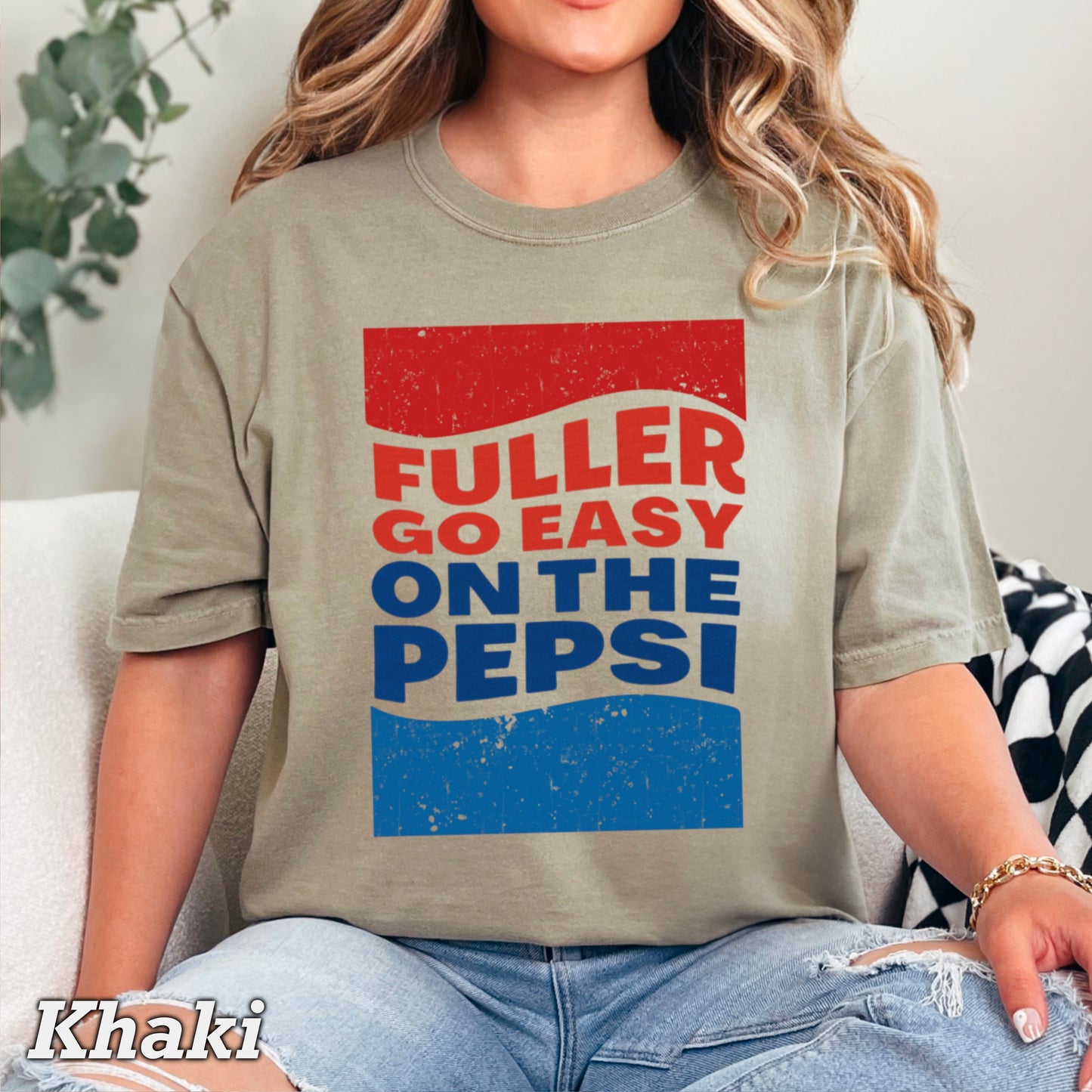 Fuller Go Easy On The Pepsi Comfort Color Graphic Tee