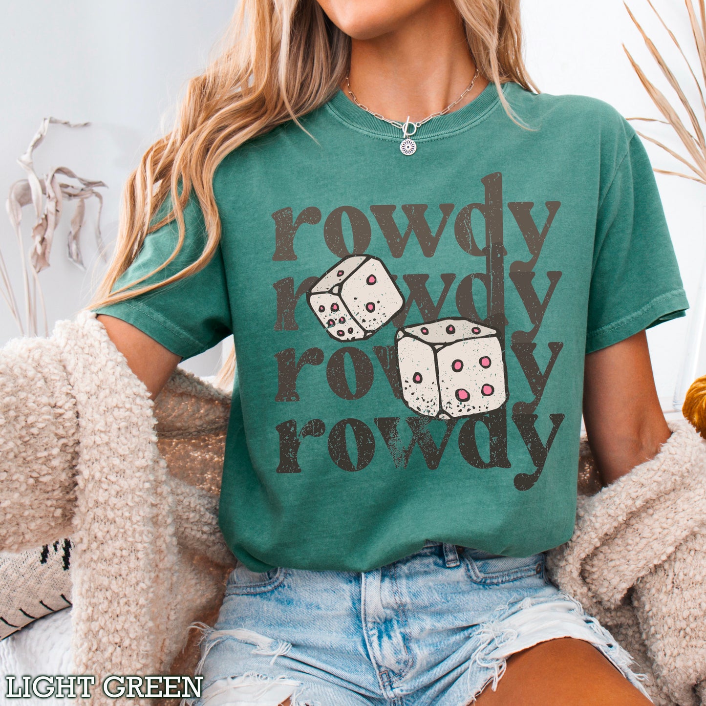 Rowdy Dice Comfort Color Graphic Tee