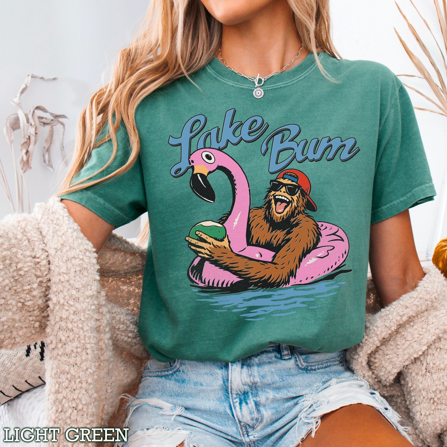Lake Bum Comfort Color Graphic Tee