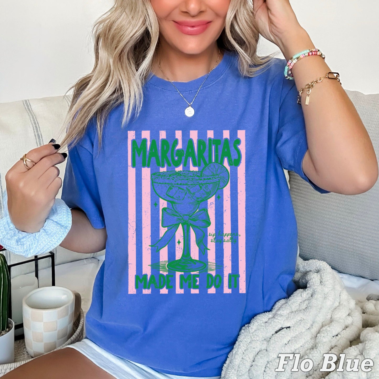Margaritas Made Me Do It Comfort Color Graphic Tee