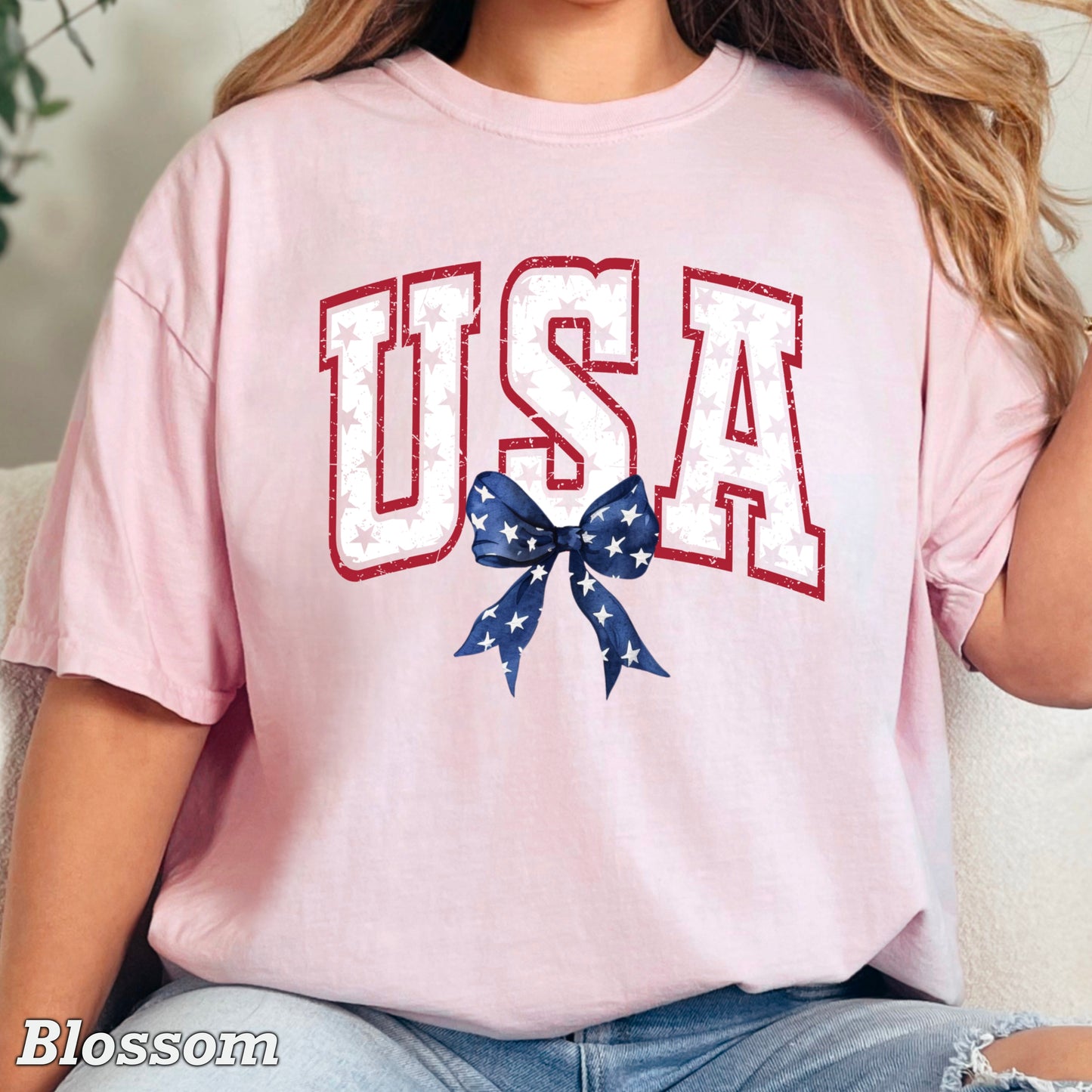 USA Patriotic Comfort Color Graphic Tee