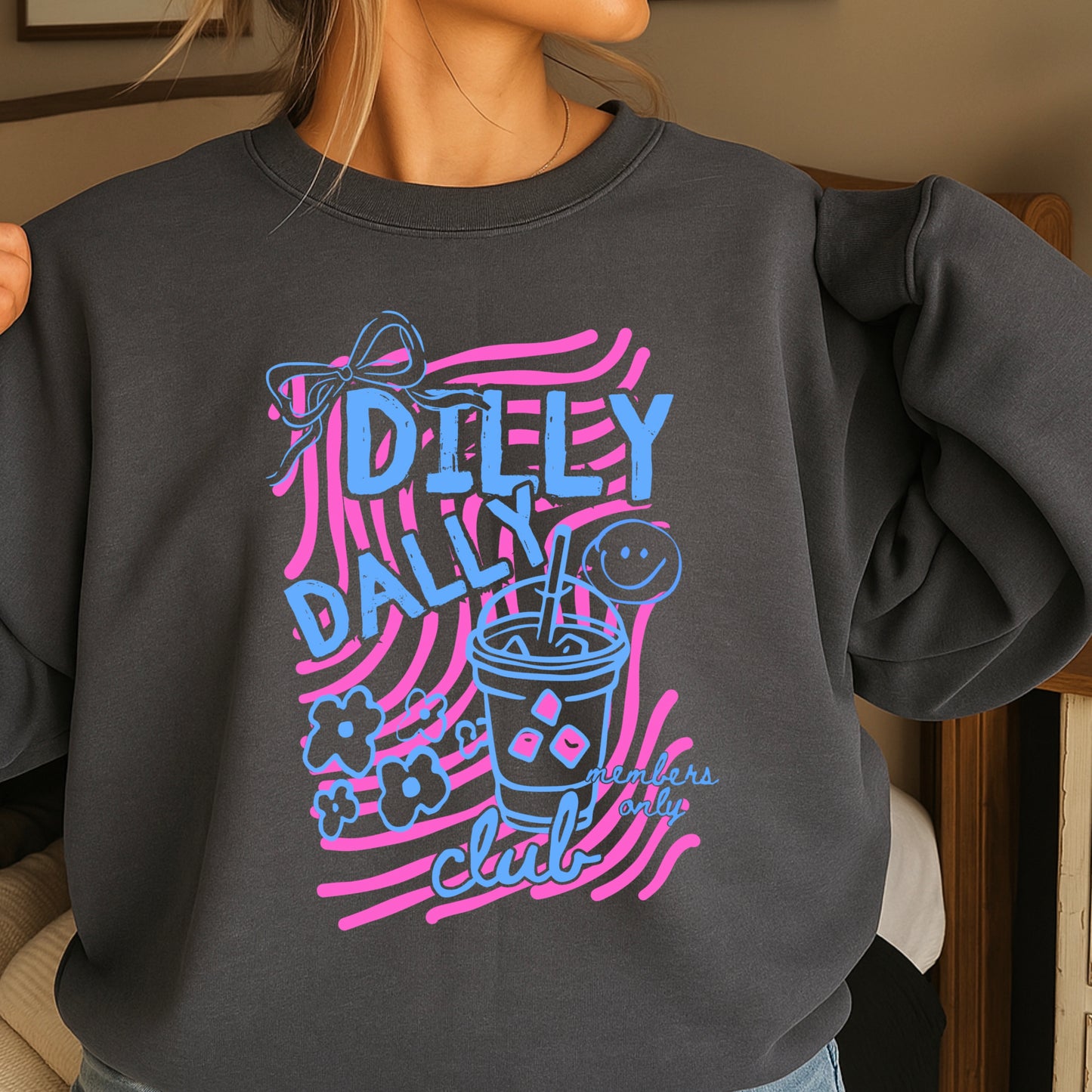 Dilly Dally Club Crewneck Sweatshirt