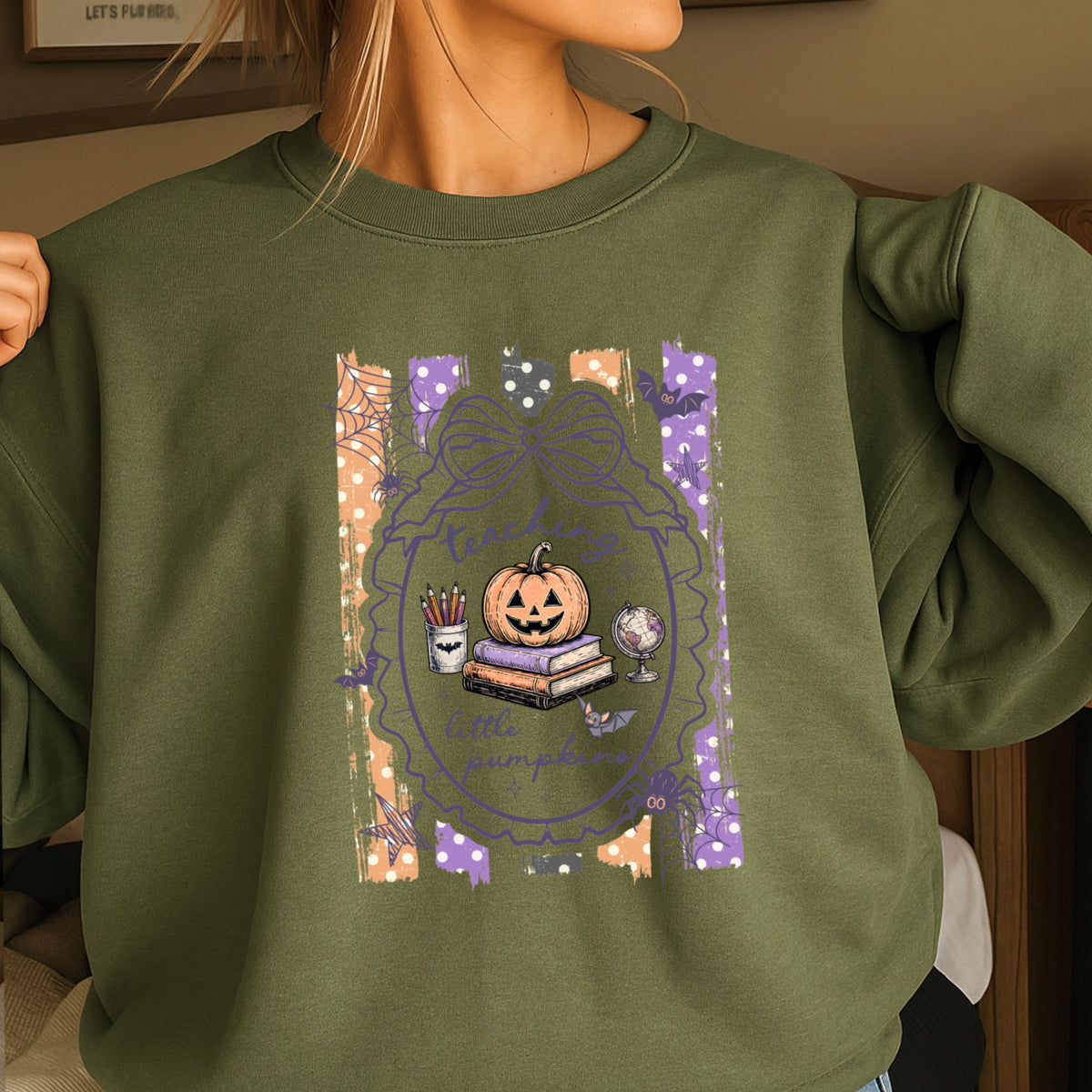 Teaching Little Pumpkins Halloween Sweatshirt