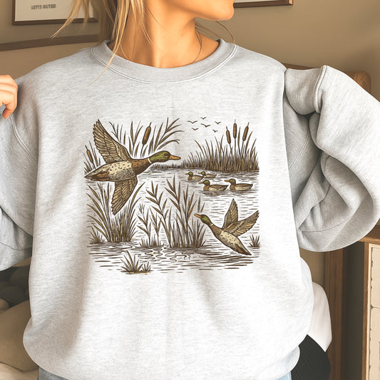 Mallard Duck Crewneck Sweatshirt