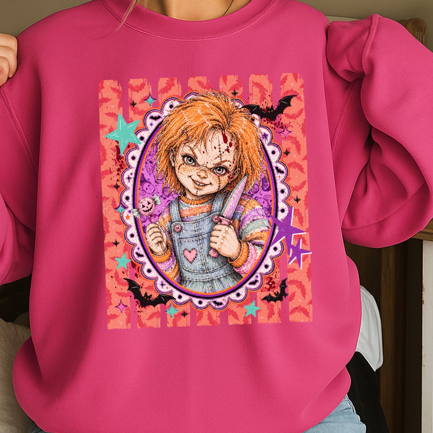 Horror Film Character Crewneck Sweatshirt