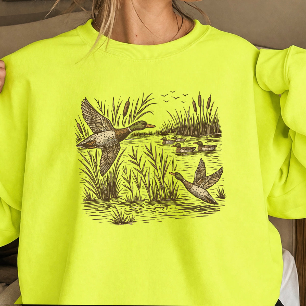 Mallard Duck Crewneck Sweatshirt