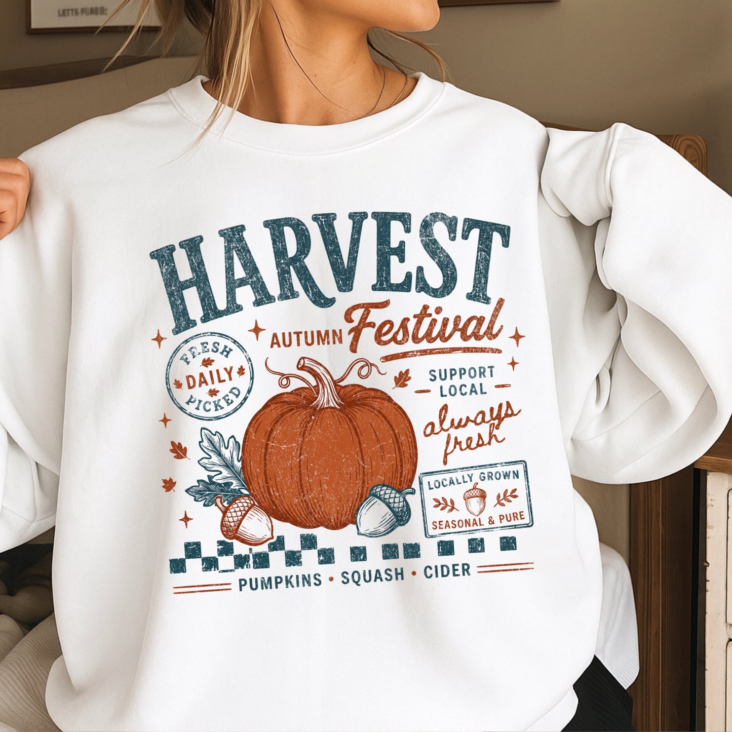Harvest Festival Fall Crewneck Sweatshirt