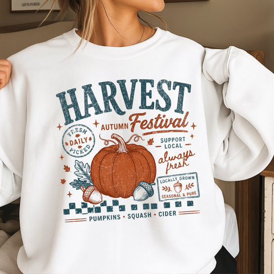 Harvest Festival Fall Crewneck Sweatshirt