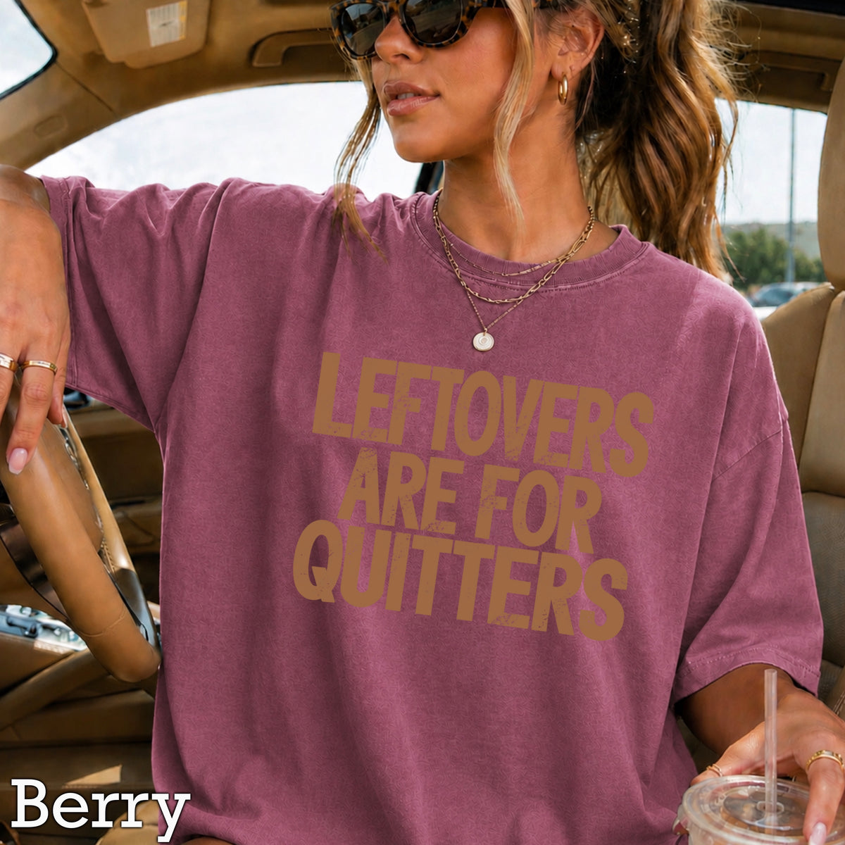 Leftovers Are For Quitters Thanksgiving Comfort Color Graphic Tee