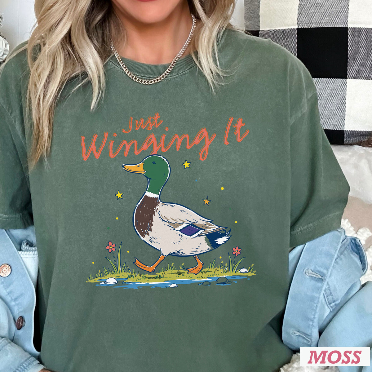 Just Winging It Comfort Color Graphic Tee