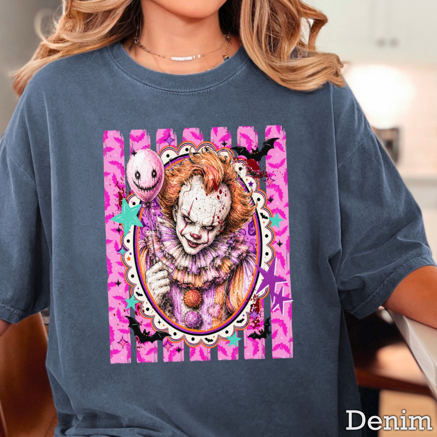 Horror Film Character Halloween Comfort Color Graphic Tee