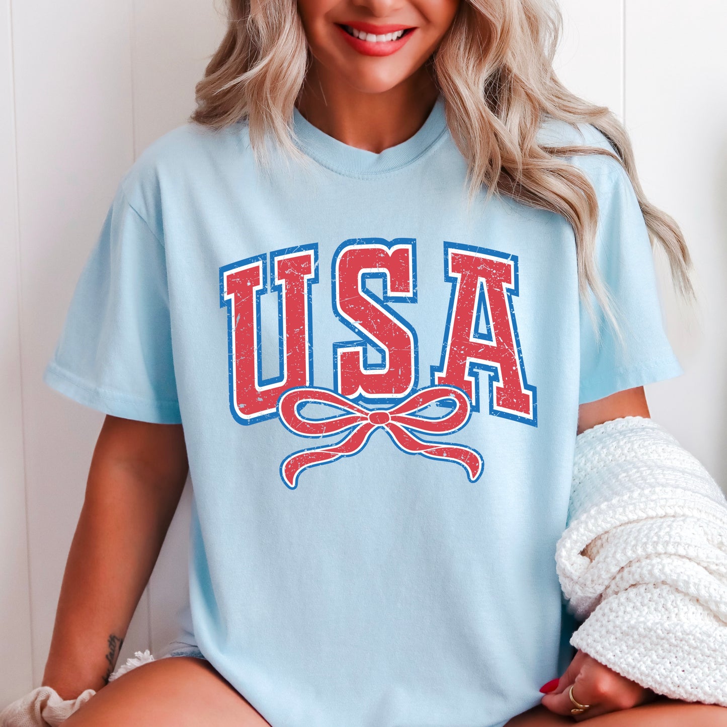 USA Coquette Comfort Color Graphic Tee