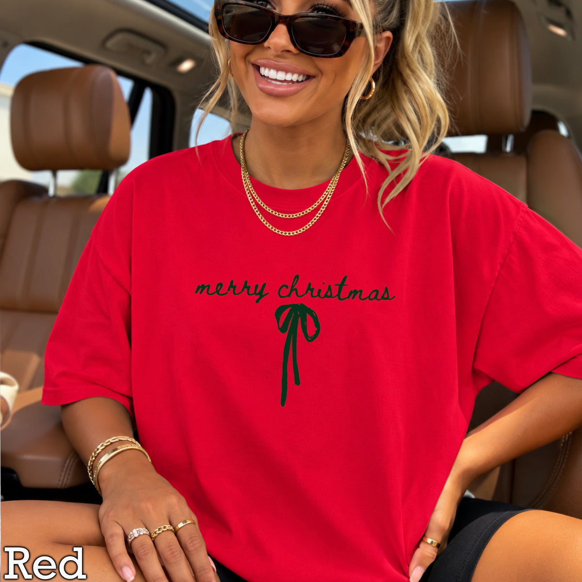 Merry Christmas Comfort Color Graphic Tee