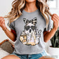 Preppy Ghost Halloween Comfort Color Graphic Tee