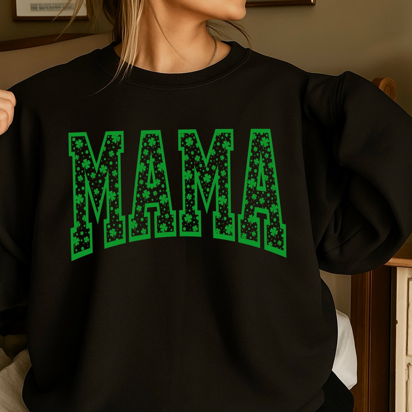Mama St. Patrick’s Day Crewneck Sweatshirt