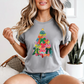 Bow Christmas Tree Comfort Color Graphic Tee